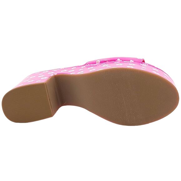 Wild Pair Women Platform Slide Sandals Melbourne Size US 7.5M Pink Floral - Picture 6 of 6